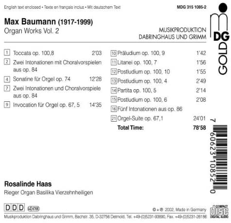 Baumann: Complete Organ Works vol. 2 - slide-1