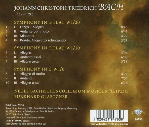 J.C.F. Bach: 3 Symphonies - slide-1