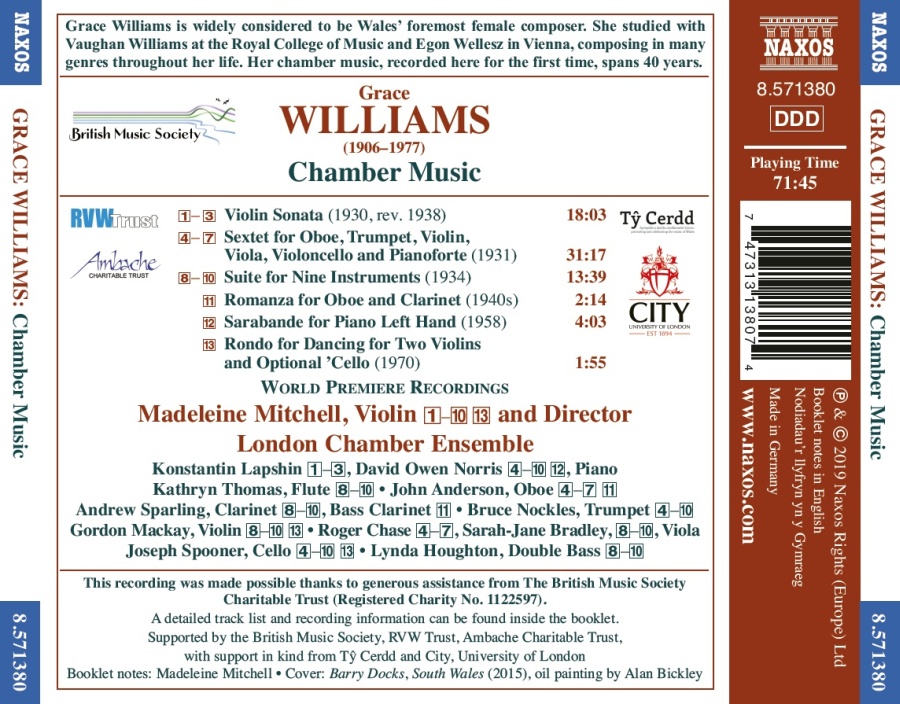 Williams: Chamber Music - slide-1