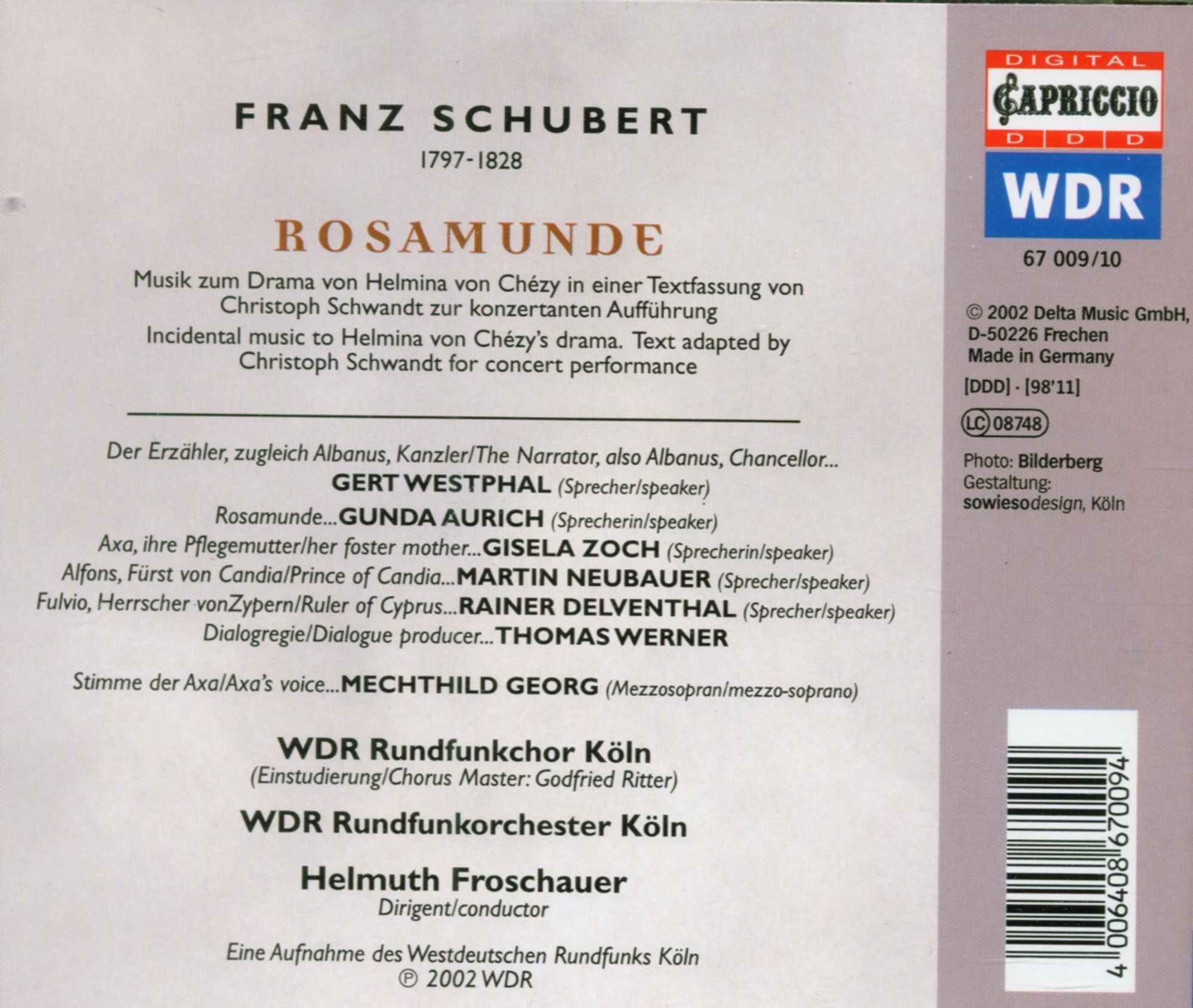 SCHUBERT: Rosamunde - slide-1