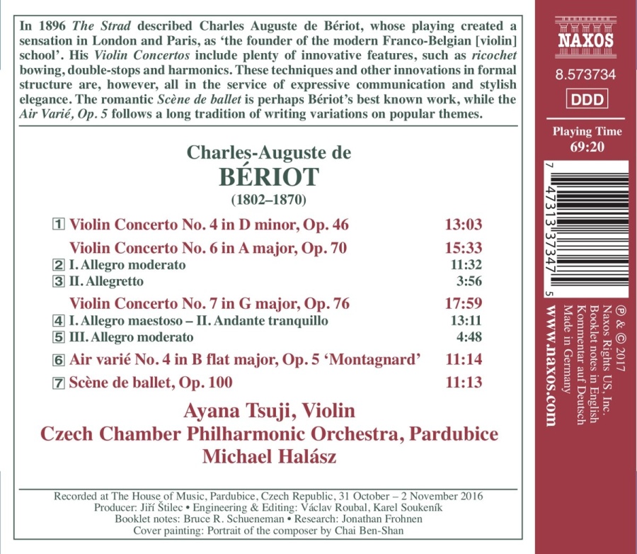 Bériot: Violin Concertos Nos. 4; 6 and 7; Scène de ballet; Air varié No. 4 - slide-1