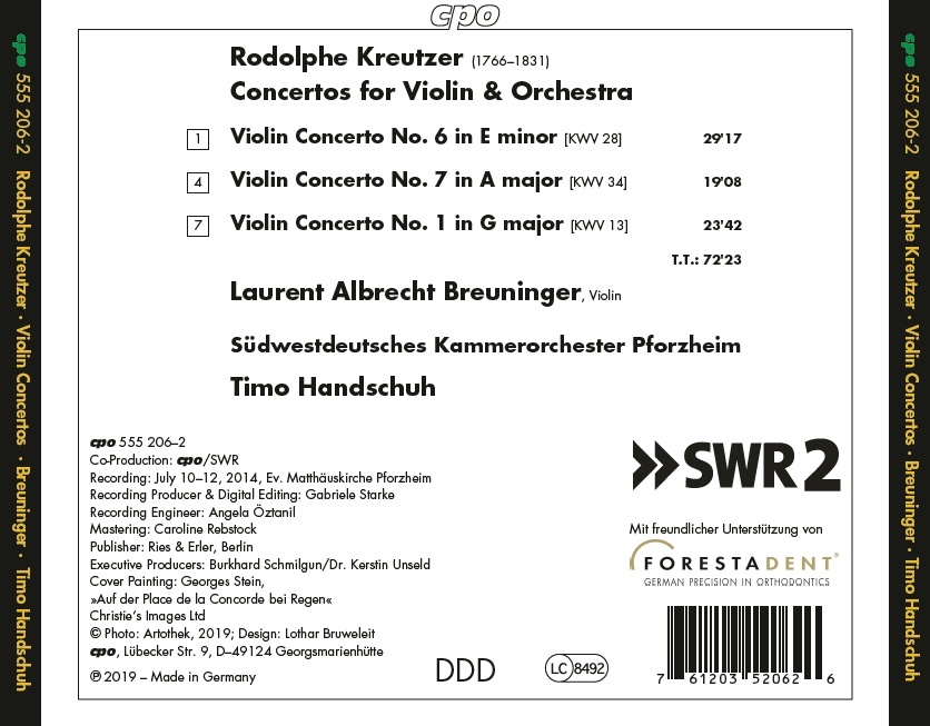 Kreutzer: Violin Concertos Nos 1; 6 & 7 - slide-1