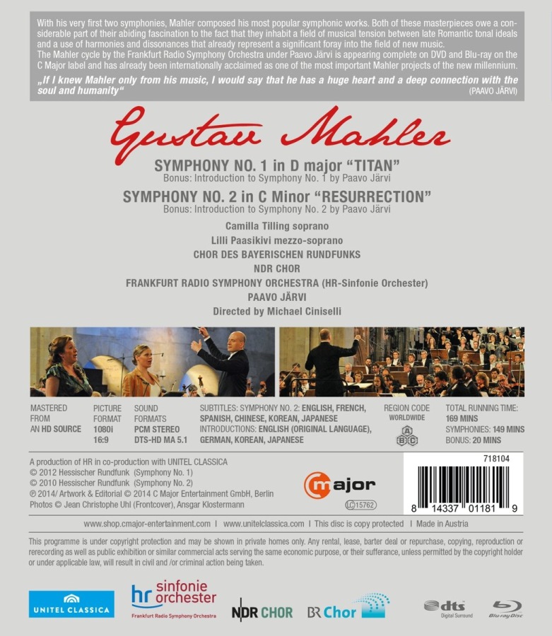 Mahler: Symphonies 1 & 2, Paavo Jarvi - slide-1