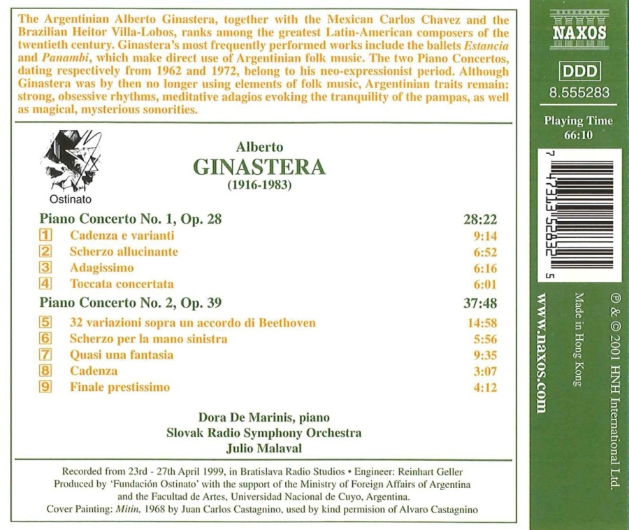 GINASTERA: Piano Concertos Nos. 1 and 2 - slide-1