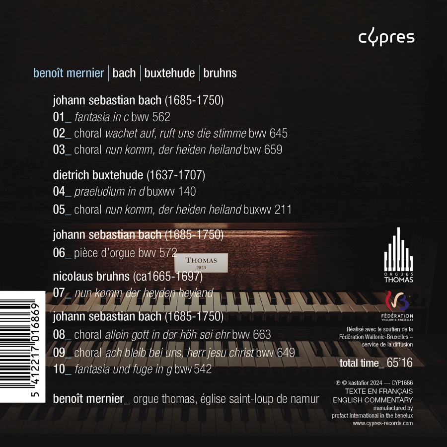 Mernier: Bach, Buxtehude & Bruhns - slide-1