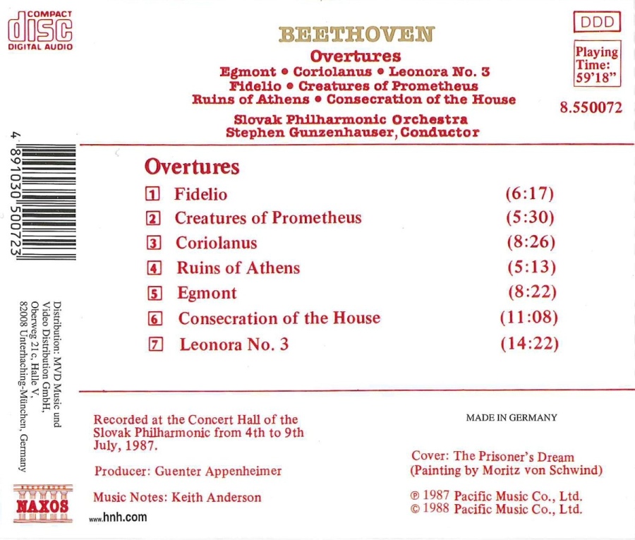 Beethoven:  Overtures Vol. 1 - slide-1