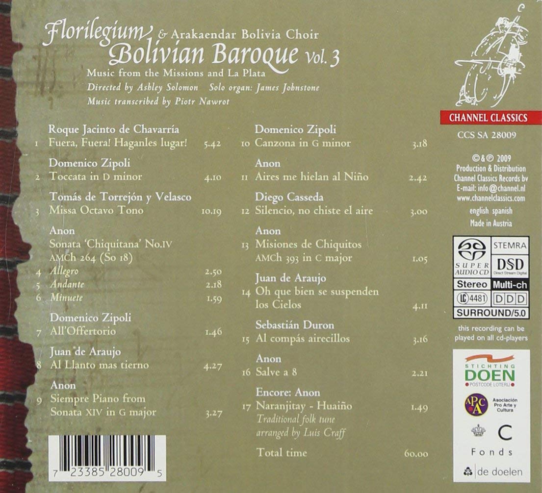 Bolivian Baroque Vol. 3 - Music from the Missions and La Plata - slide-1