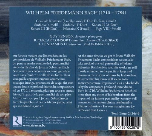 Bach Wilhelm Friedemann: Cembalo Konzerte - slide-1