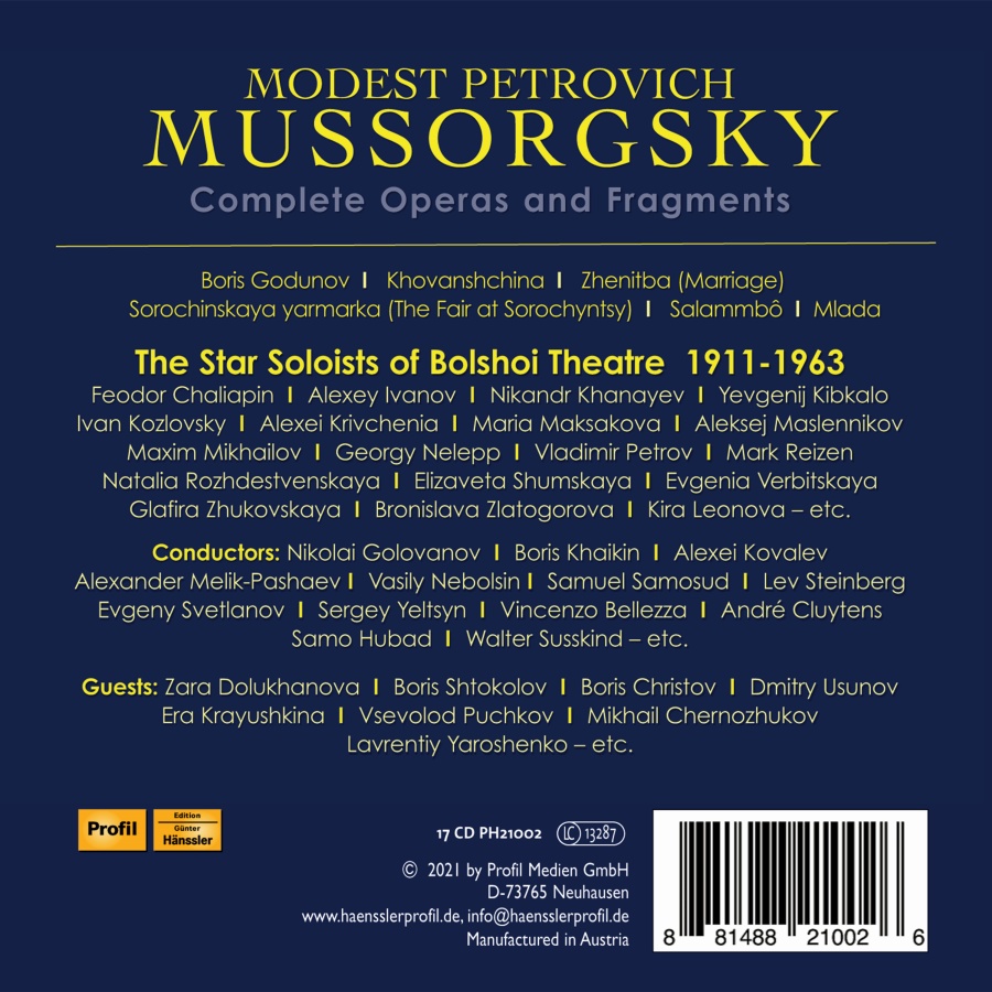 Mussorgsky: Complete Operas and Fragments - slide-1