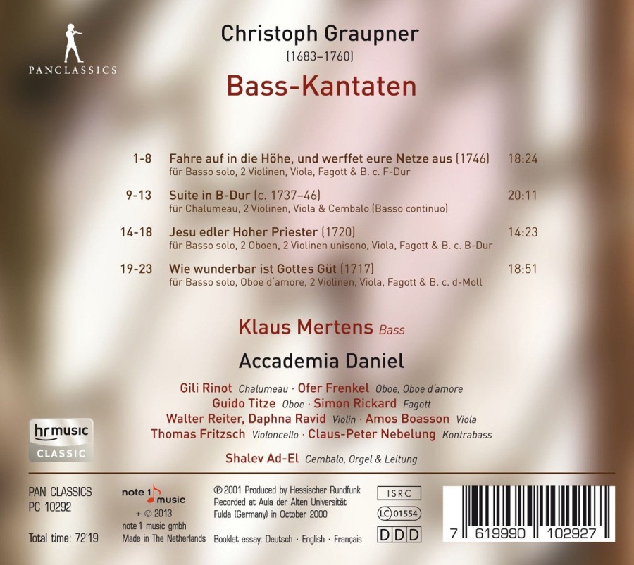 Graupner: Bass-Kantaten - slide-1