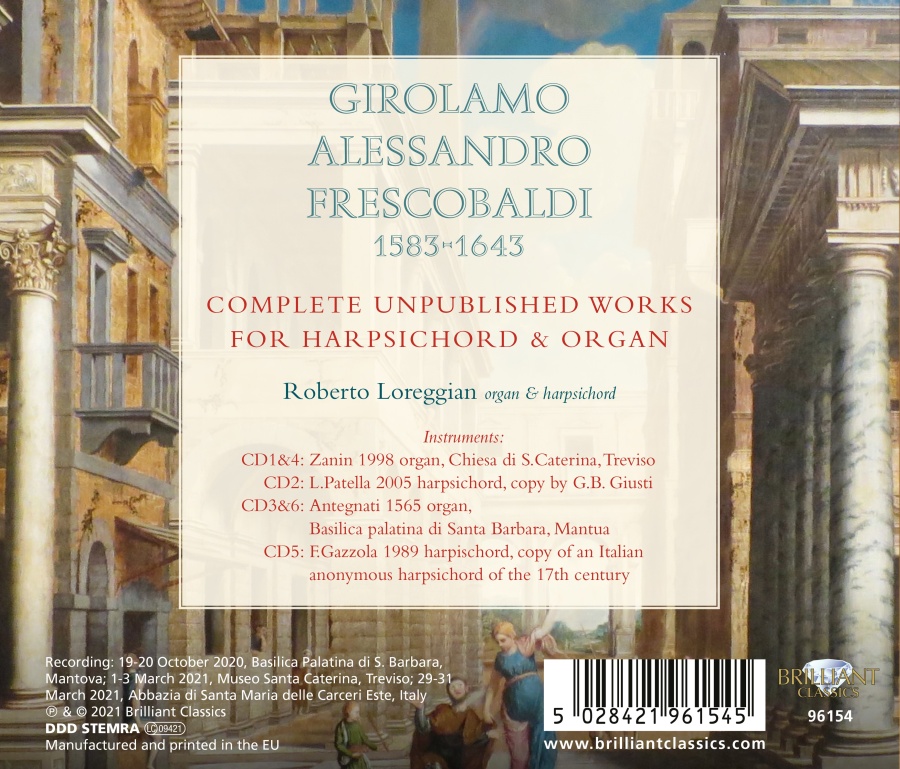 Frescobaldi: Complete Unpublished Works for Harpsichord & Organ - slide-1