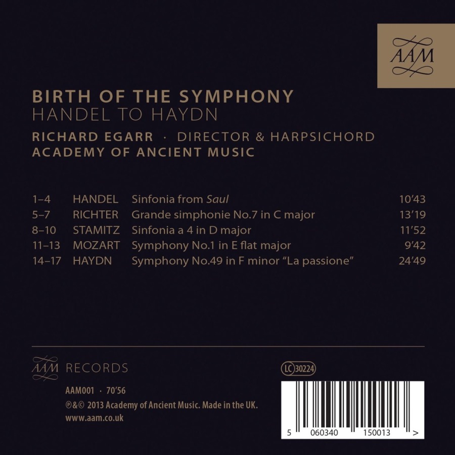 Birth of the Symphony - Handel, Richter, Stamitz, Mozart, Haydn - slide-1