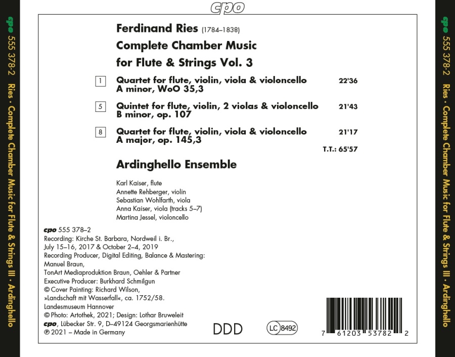 Ries: Flute Quartets Vol. 3 - slide-1