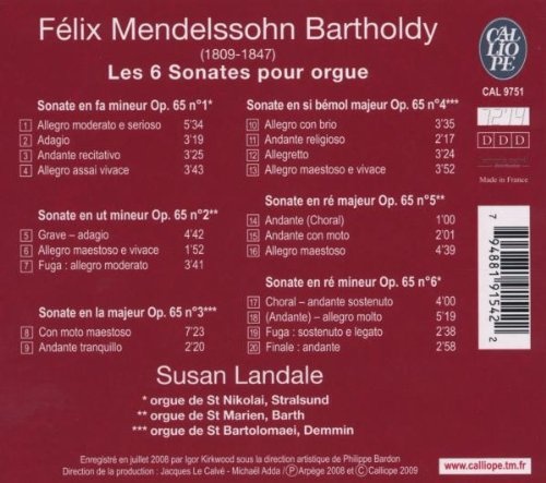 Mendelssohn: 6 sonates pour orgue - slide-1