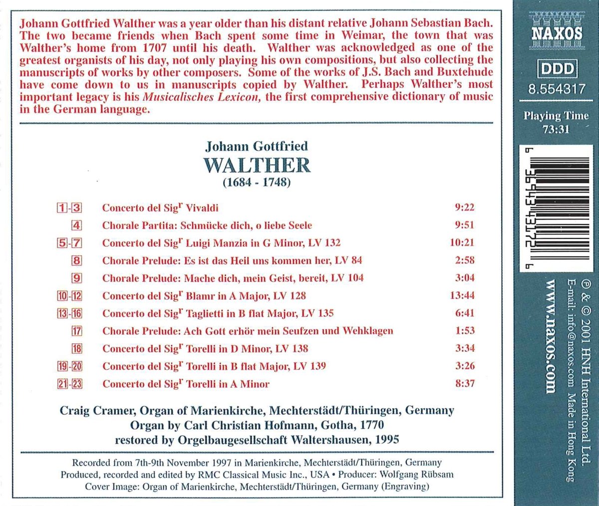 WALTHER: Organ Works vol. 2 - slide-1