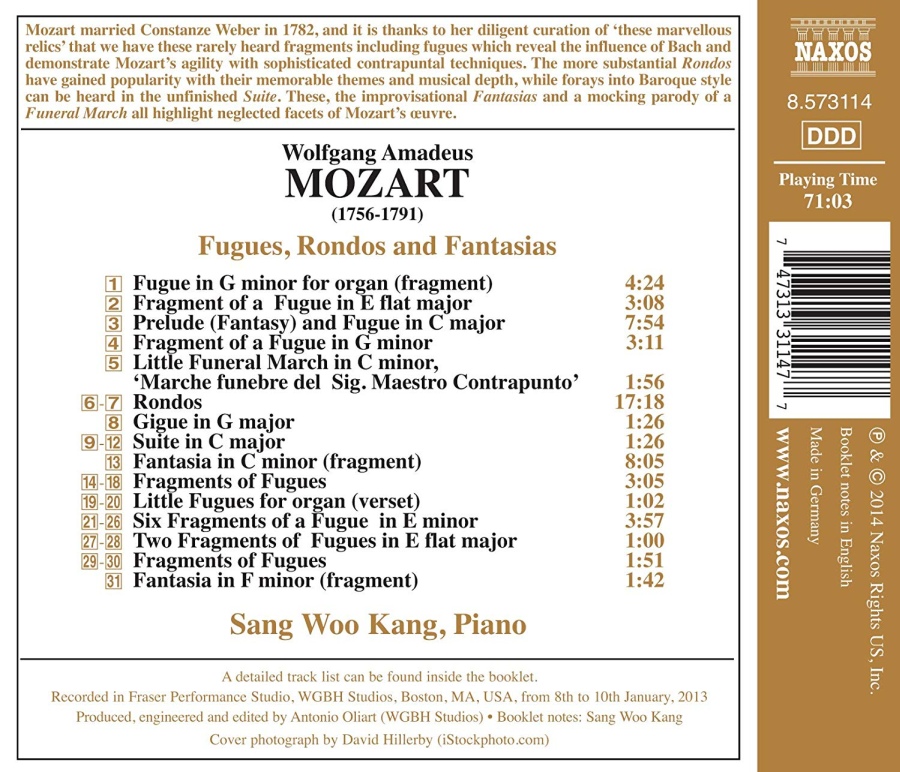 Mozart: Piano Music - Fugues, Rondos and Fantasias - slide-1