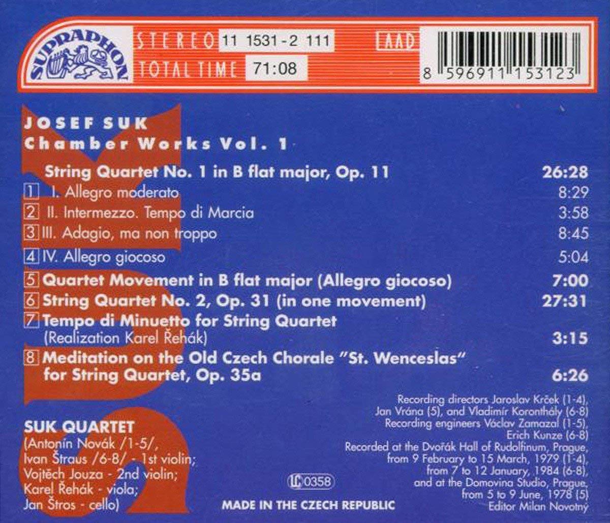 Suk: String Quartets Nos 1 and 2 - slide-1