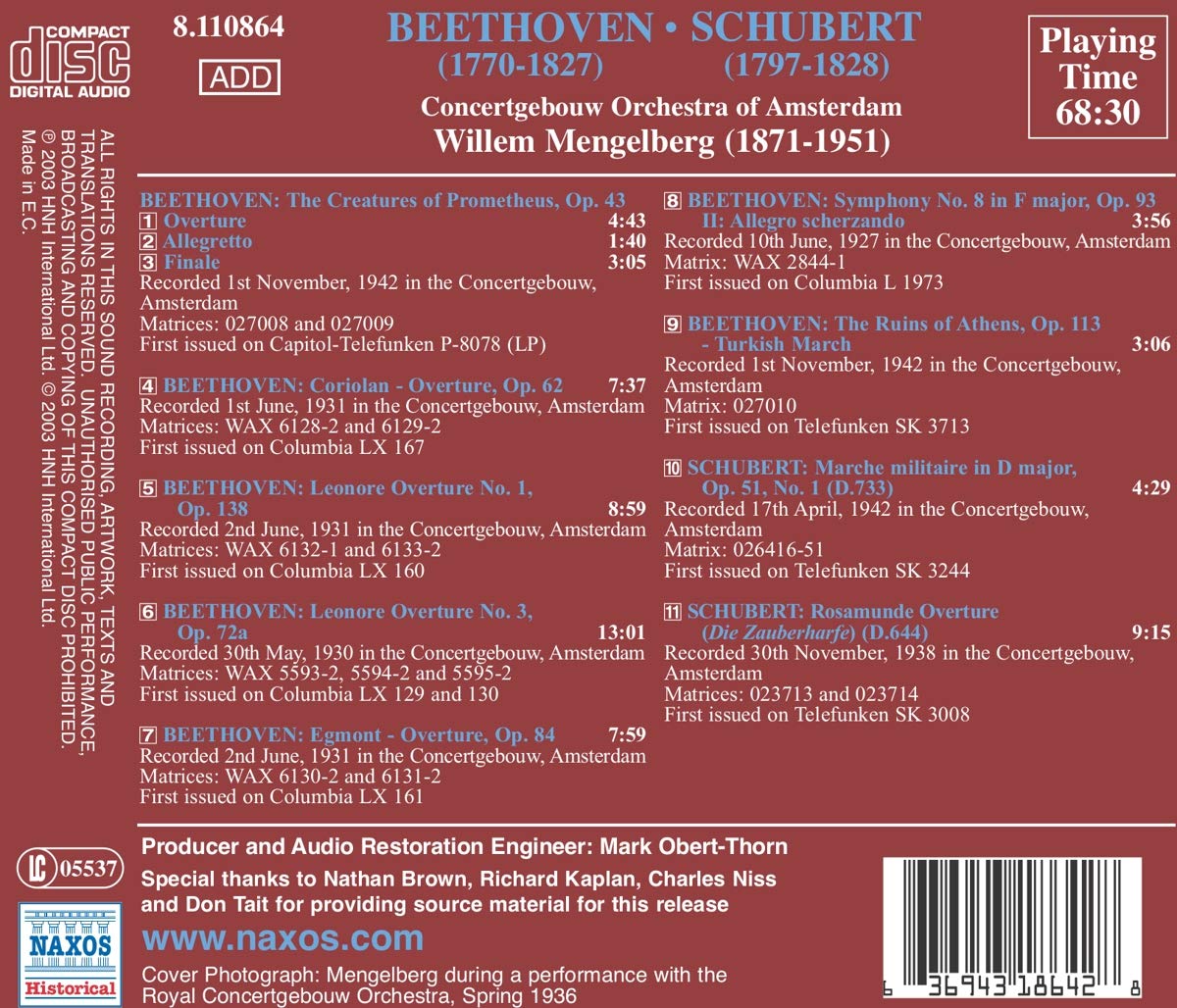 Beethoven / Schubert: Overtures - slide-1