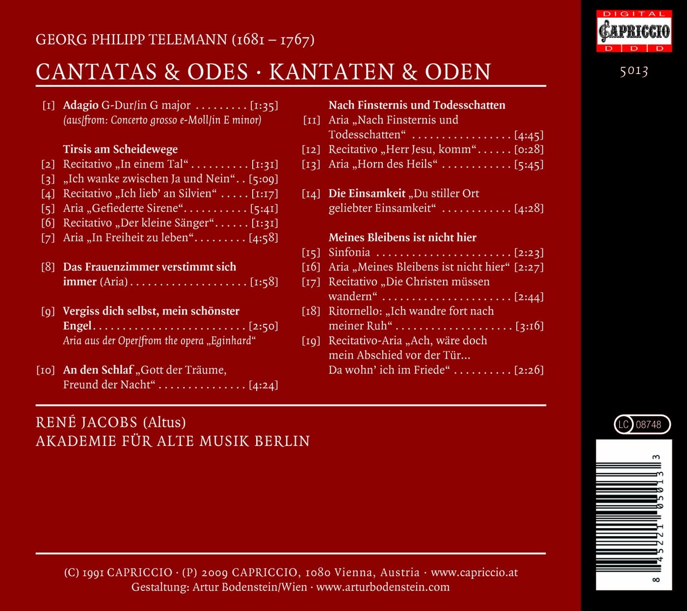 Telemann: Cantatas and Odes - slide-1