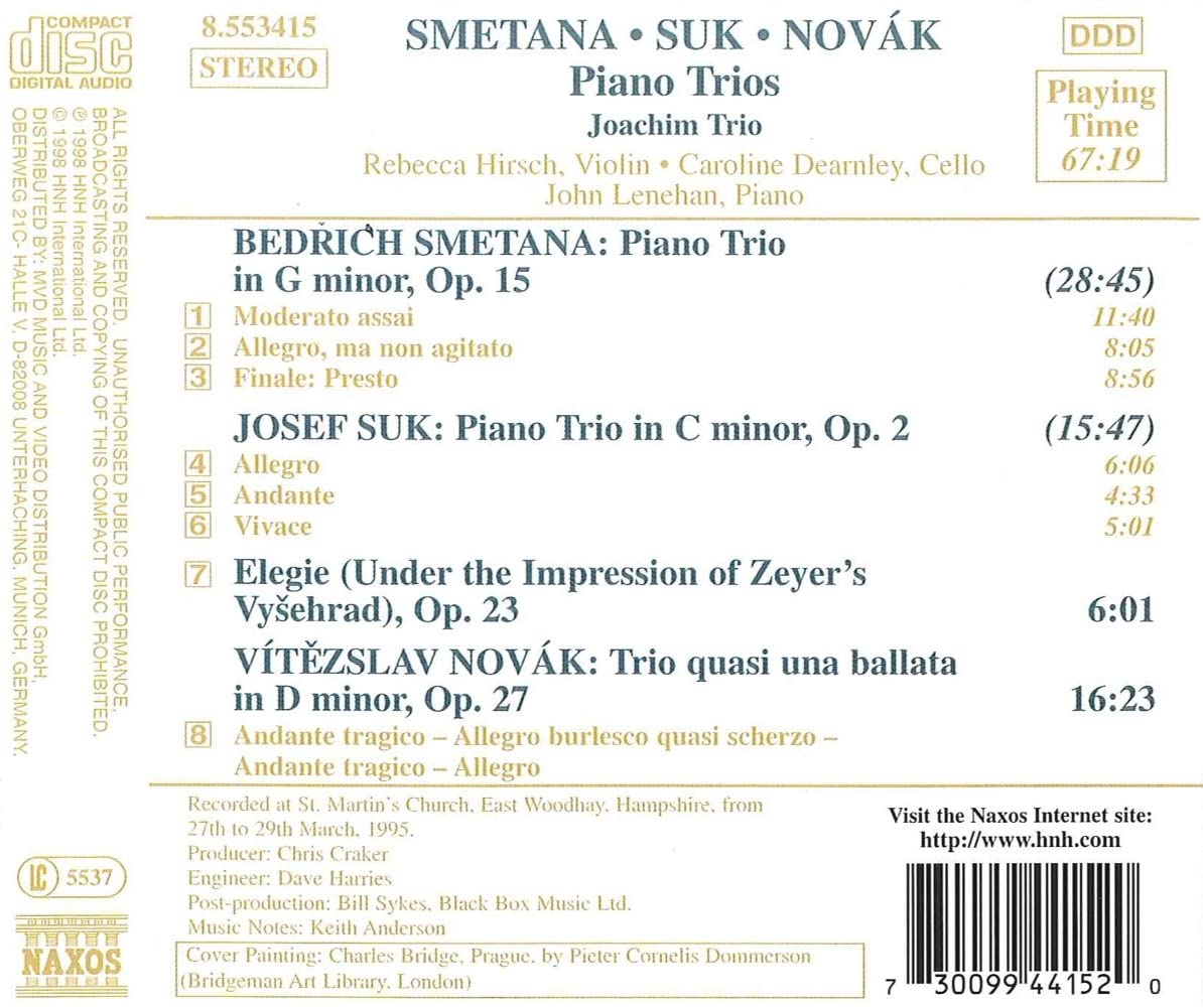 SMETANA / SUK / NOVAK: Piano Trios - slide-1