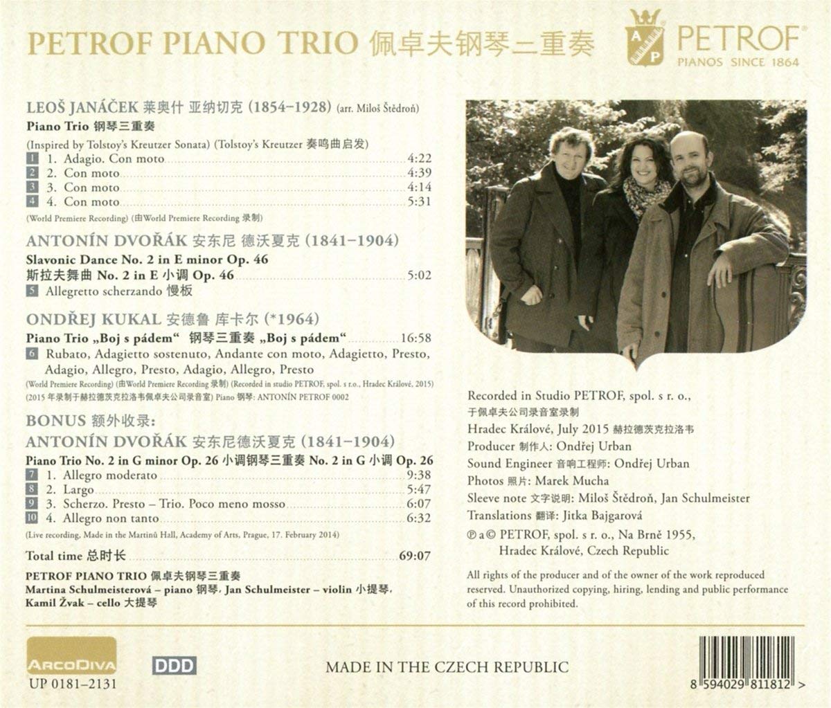 Dvorak; Janacek; Kukal: Piano Trios - slide-1