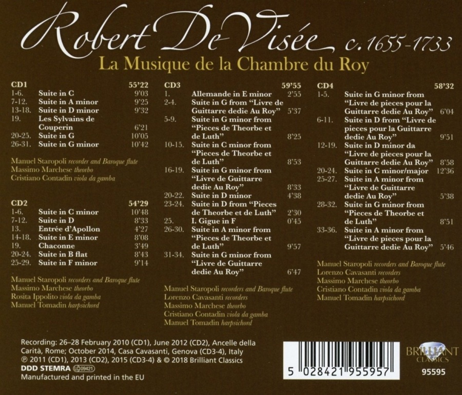 De Visée: La Musique de la Chambre du Roy - slide-1