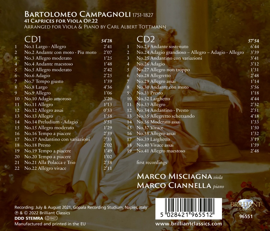 Campagnoli: 41 Caprices for Viola Op. 22 - slide-1