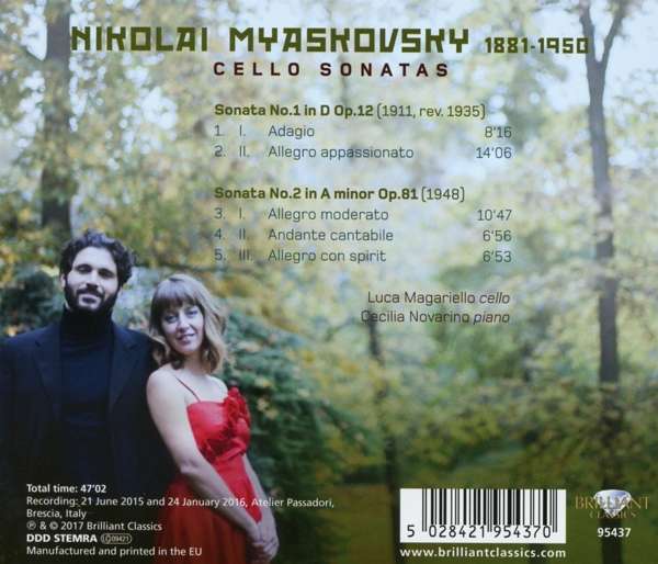 Myaskovsky: Cello Sonatas - slide-1
