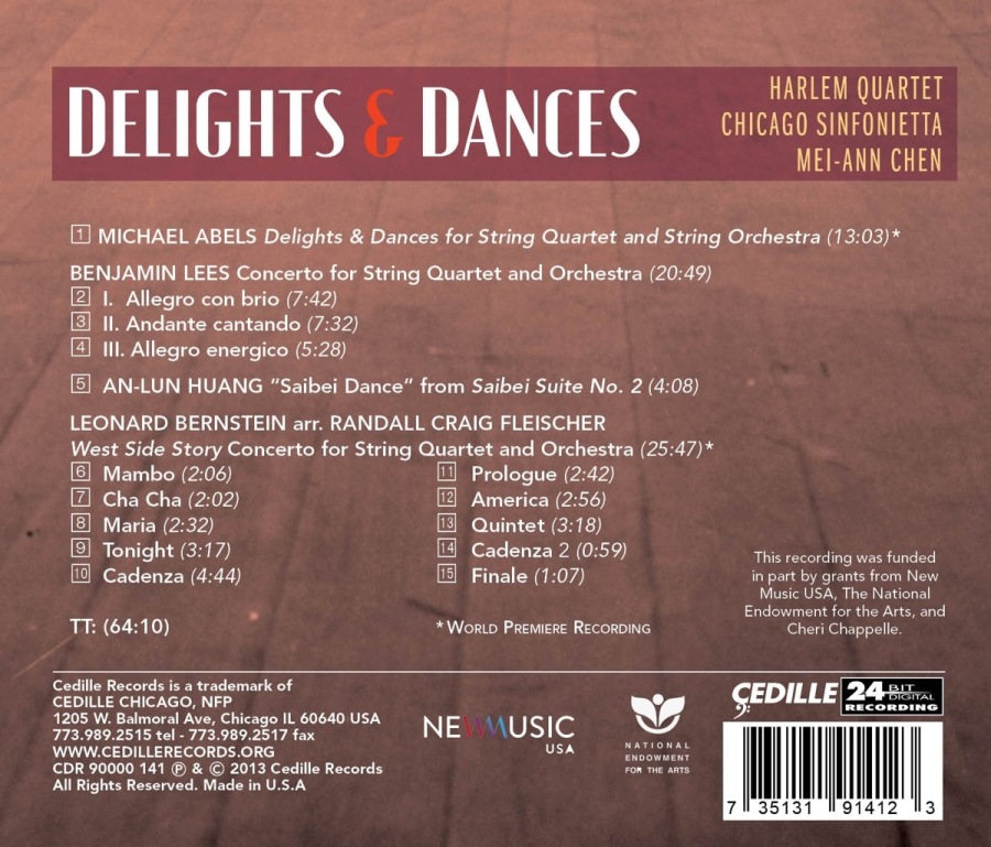 Delights & Dances - Concertos for String Quartet and Orchestra, m.in. West Side Story Concerto - slide-1