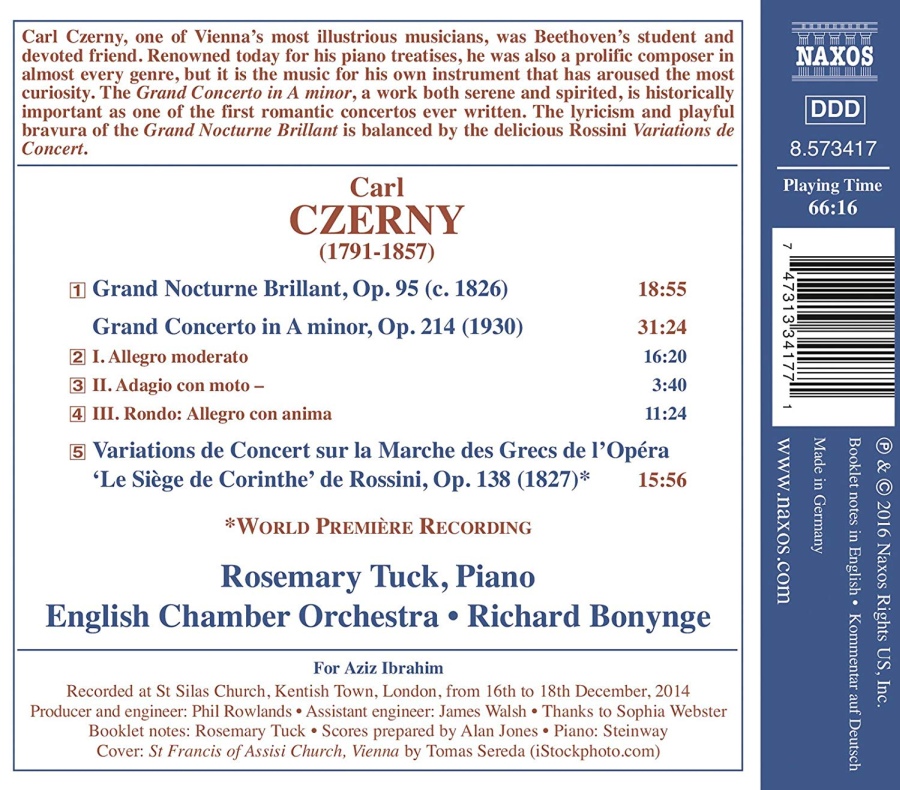 Czerny: Grand Concerto in A minor; Grand Nocturne Brillant; Variations - slide-1