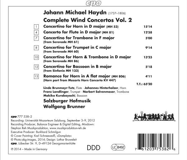 Haydn, Michael: Complete Wind Concertos Vol. 2 - slide-1