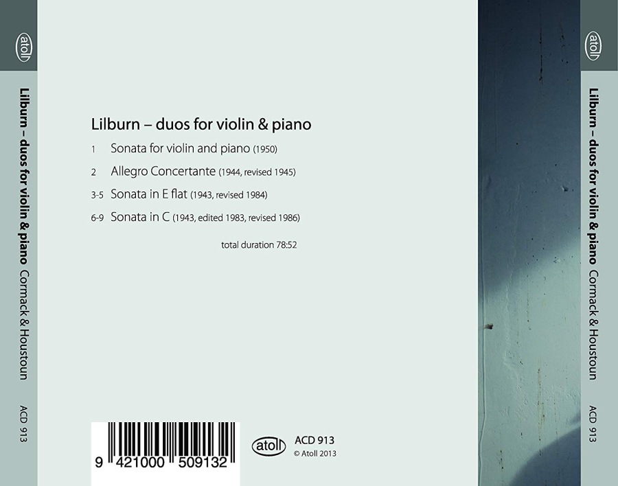 Lilburn: Duos for Violin & Piano - slide-1