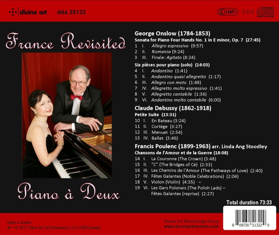 Onslow/Debussy/Poulenc: France Revisited - French piano duets - slide-1