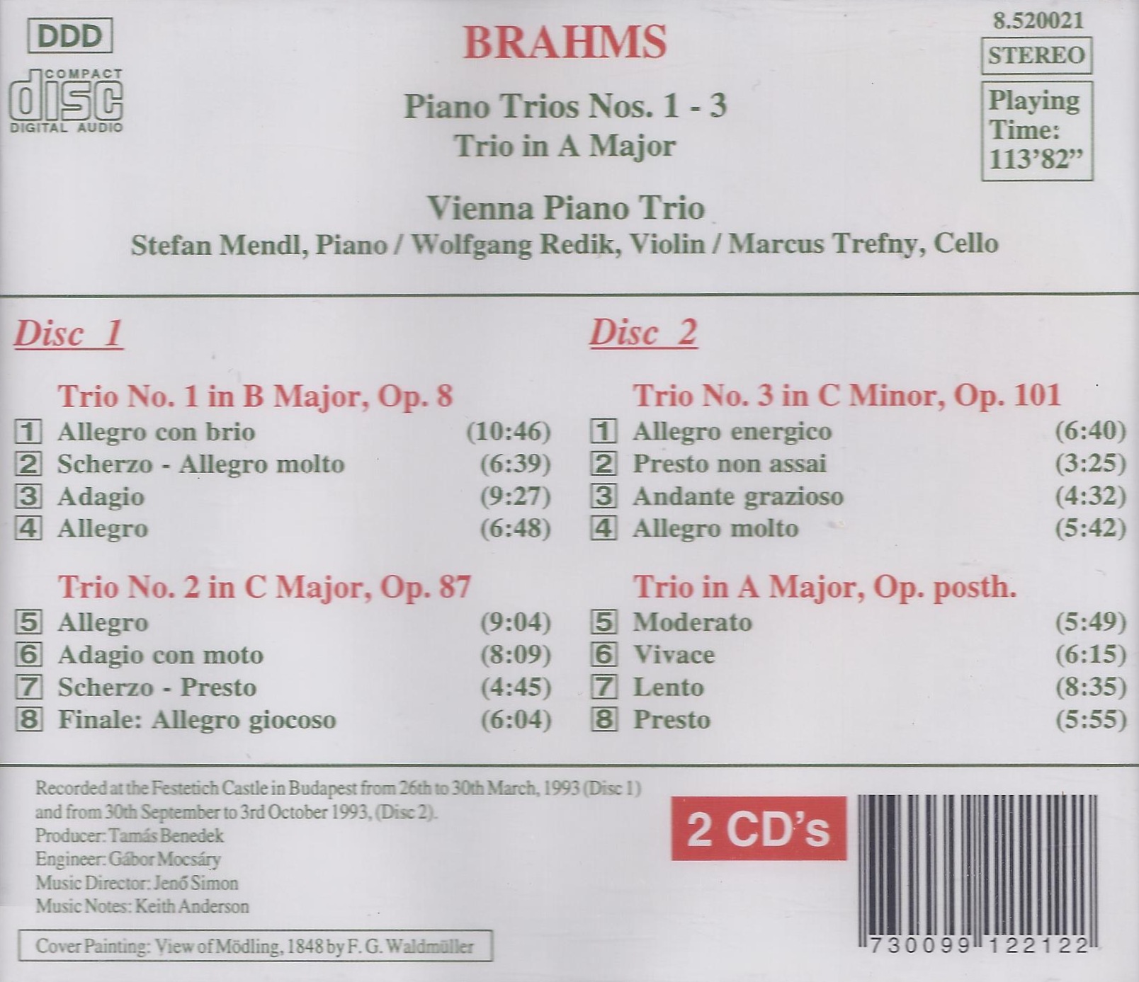 Brahms: Piano Trios Nos. 1 - 3 - slide-1