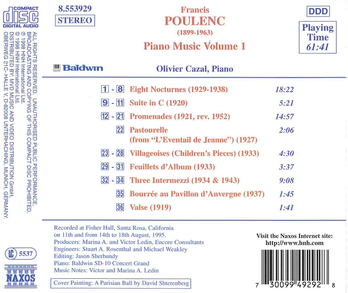POULENC: Piano Music vol. 1 - slide-1