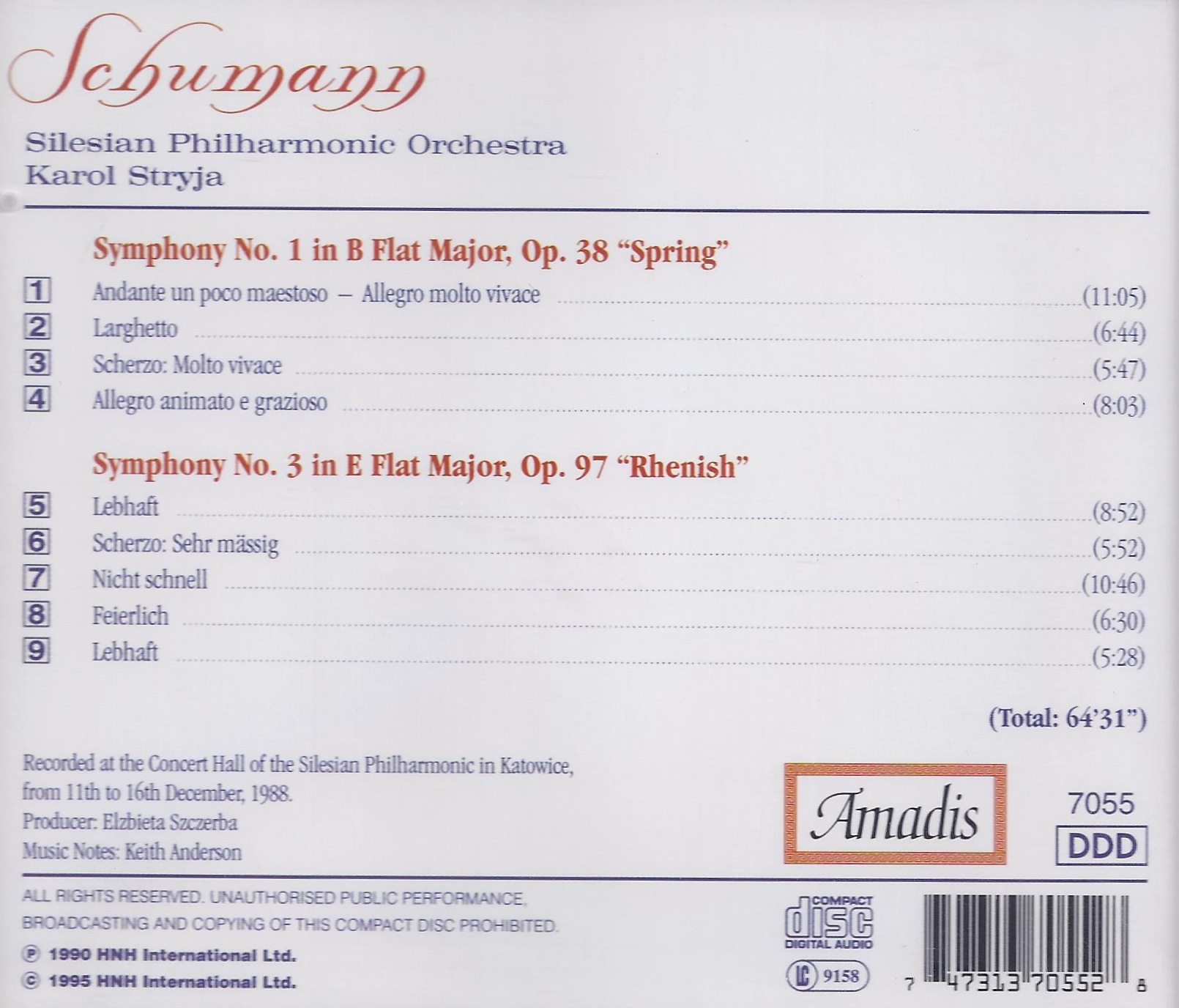 Schumann: Symphony 1 & 3 - slide-1