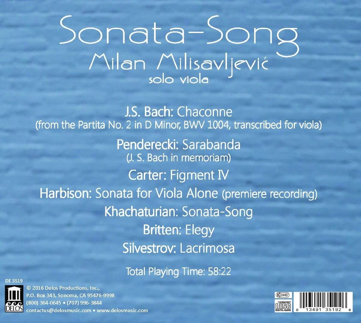 Sonata-Song – Bach, Britten, Carter, Penderecki, Silvestrov … - slide-1