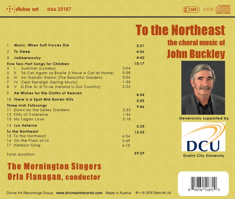 To the Northeast, Choral music by John Buckley - slide-1