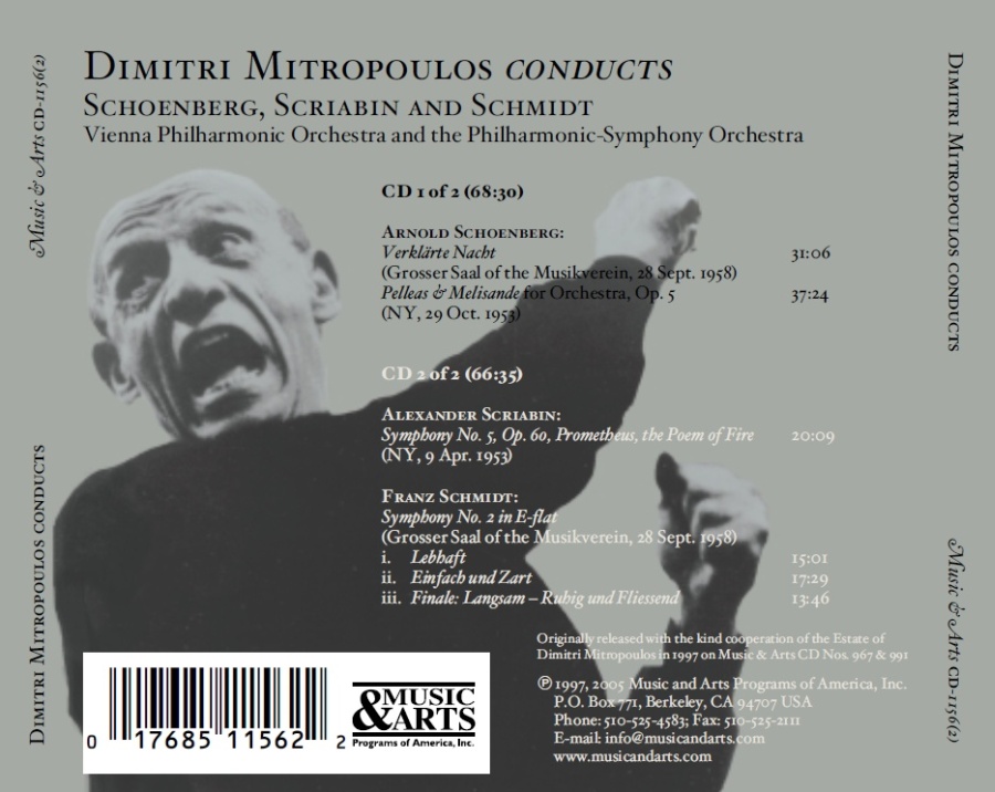 Dimitri Mitropoulos Conducts Schoenberg, Scriabin and Schmidt - slide-1