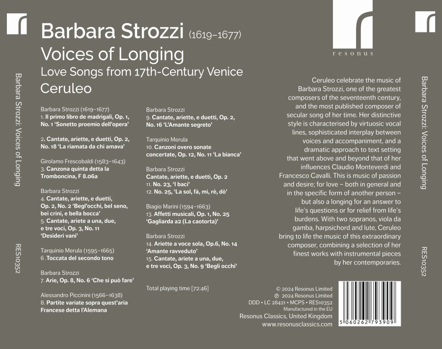 Barbara Strozzi: Voices of Longing - slide-1