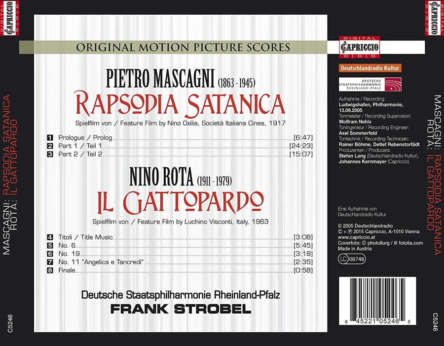 Mascagni: Rapsodia Satanica, Rota: Il Gattopardo - slide-1