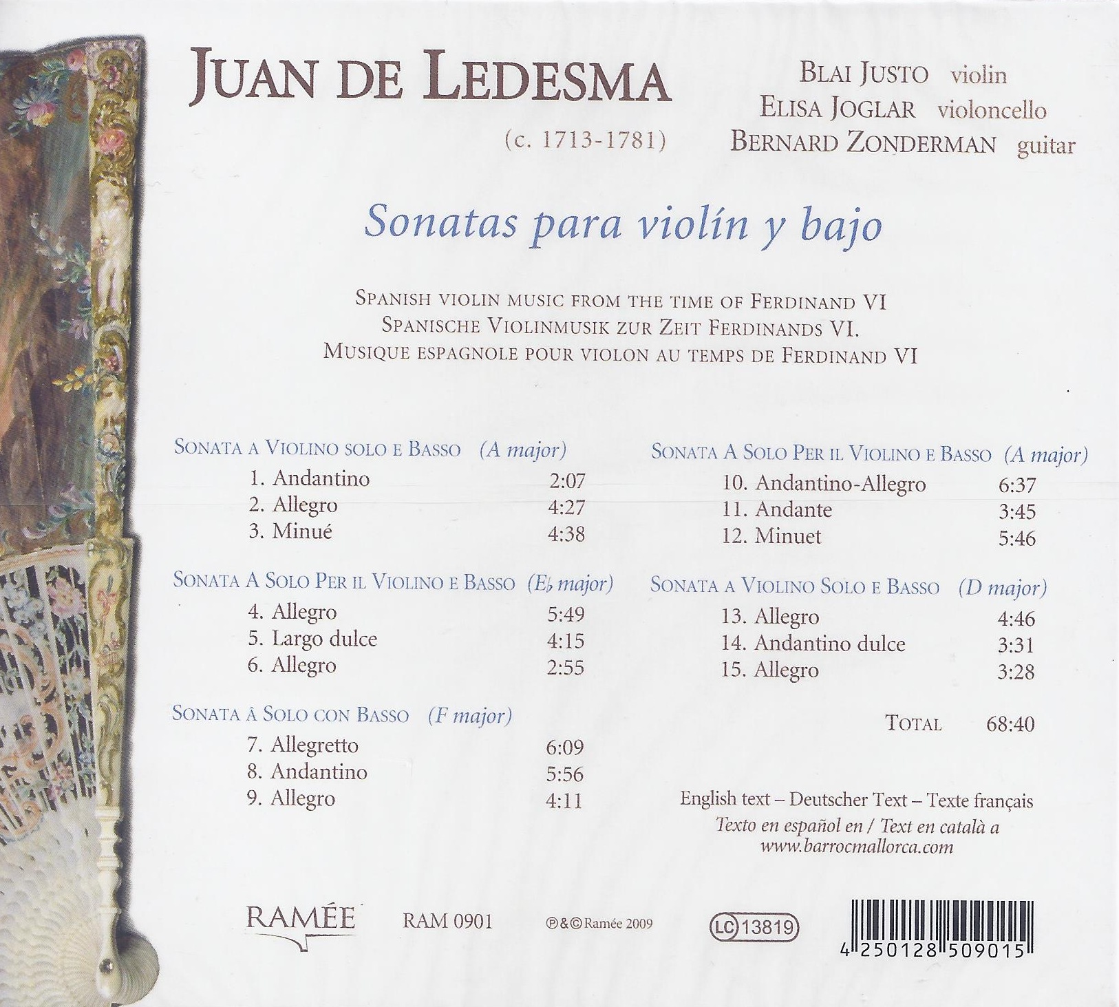 Ledesma: Sonatas para violin - slide-1