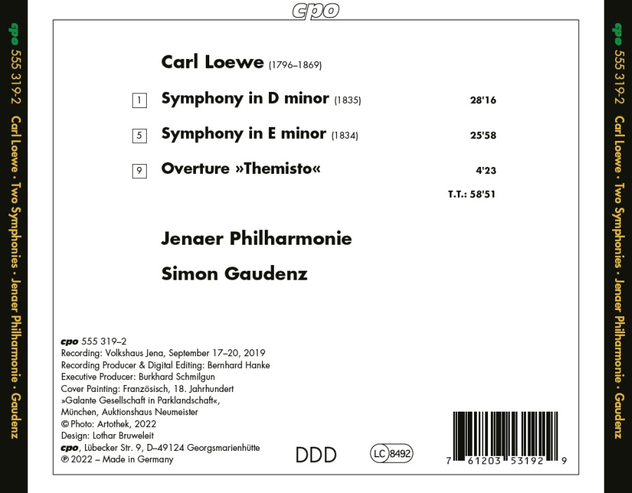 Loewe: Symphonies 1 & 2; Overture “Themisto” - slide-1