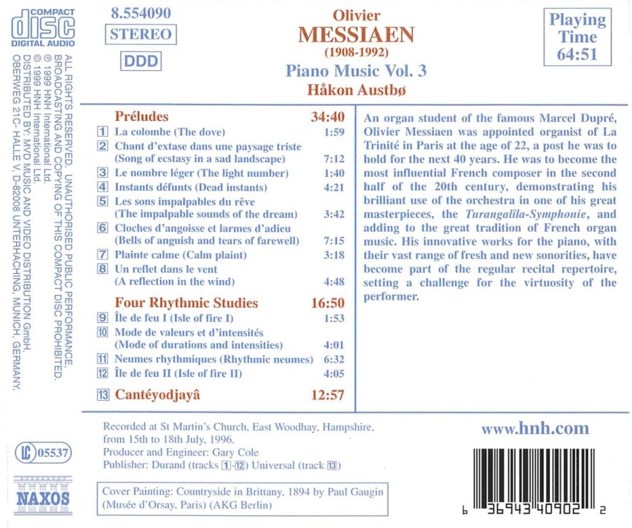 MESSIAEN: Piano Music Vol. 3 - slide-1