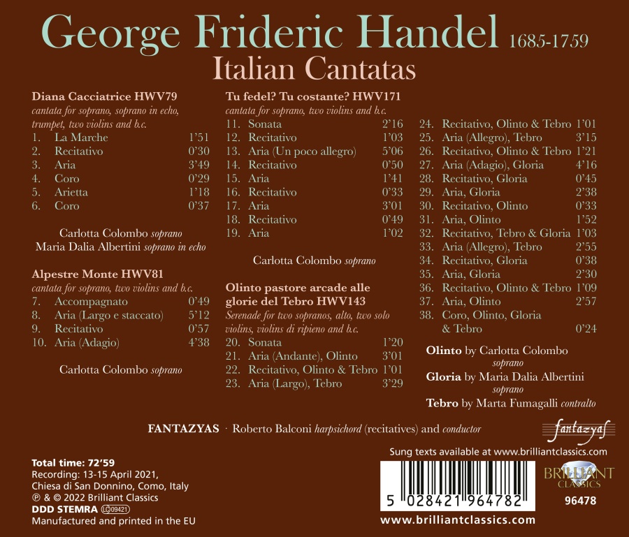 Handel: Italian Cantatas - slide-1