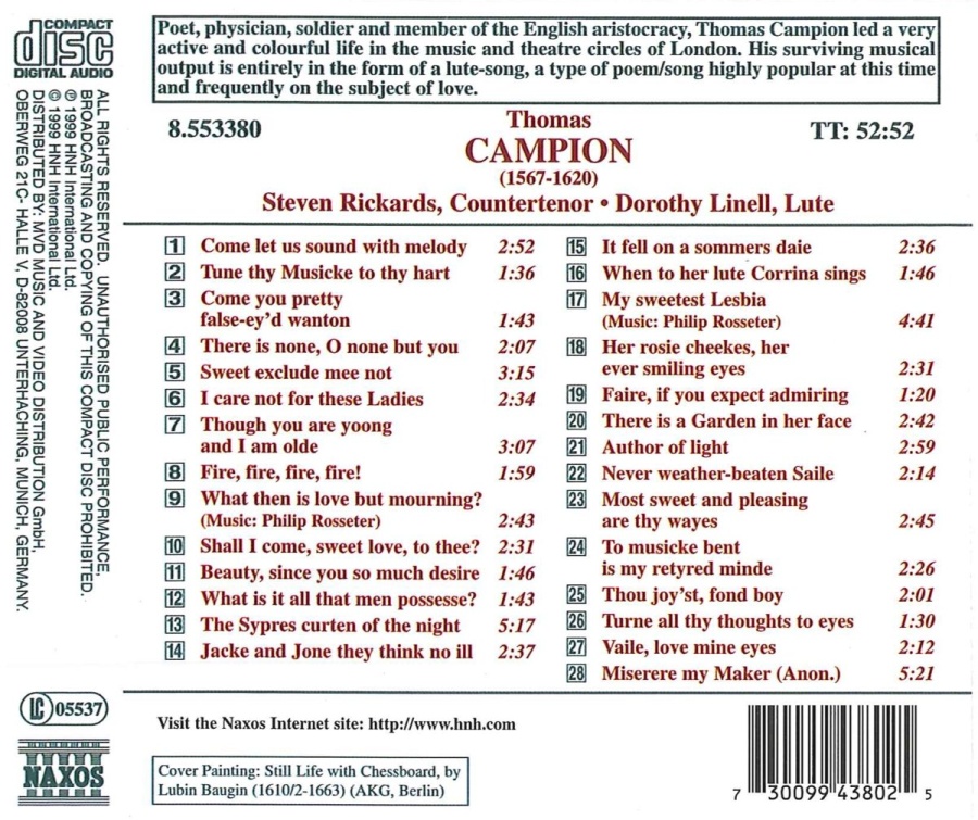 CAMPION: Lute Songs - slide-1