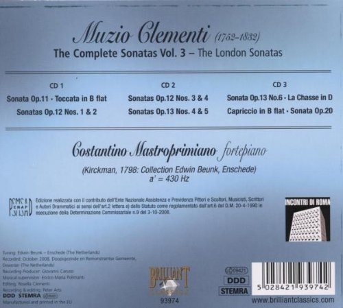 Clementi: Complete Sonatas Vol. III - slide-1