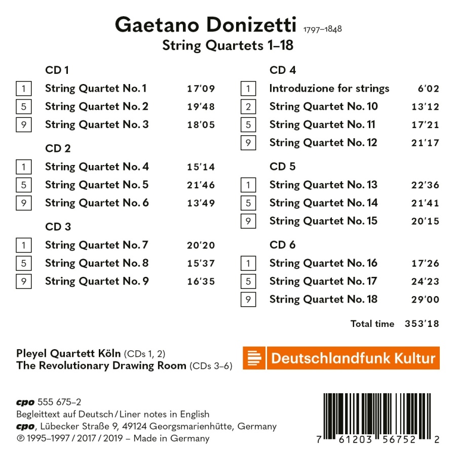 Donizetti: Complete String Quartets - slide-1