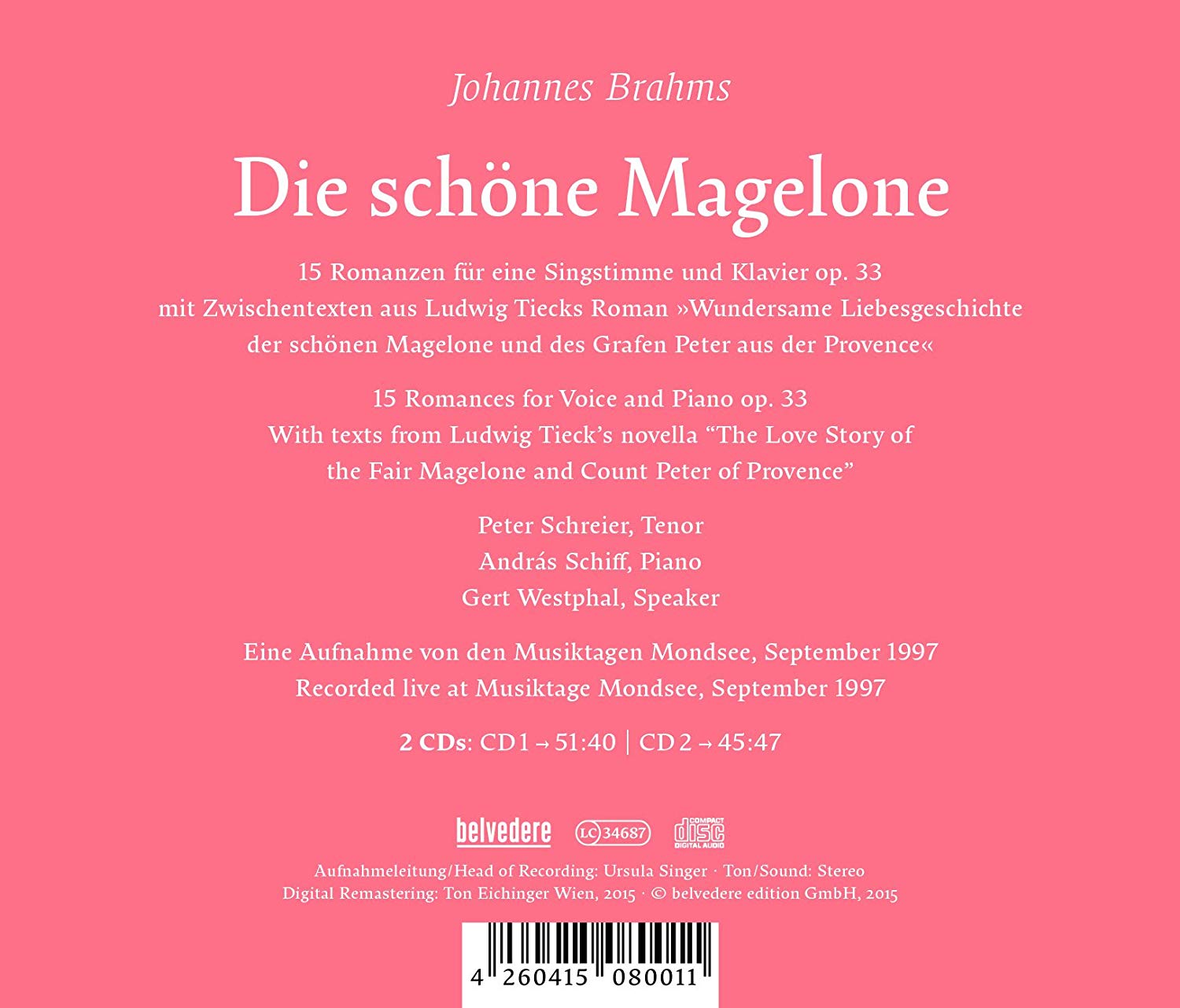 Brahms: Die schöne Magelone - slide-1