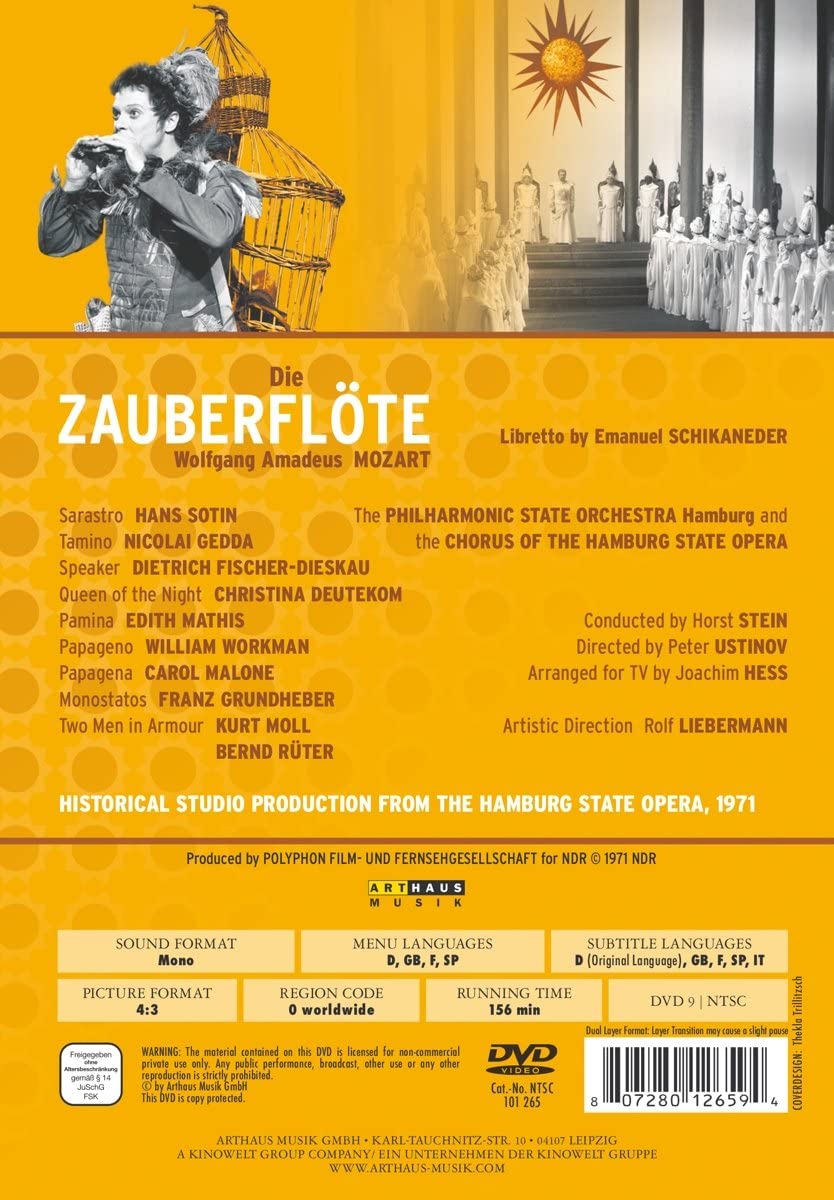 Mozart: Die Zauberflöte, Hamburg Opera 1971 - slide-1